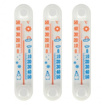 Термометр віконний на липучці 21*4см CH 3000 OPP