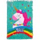 Блокнот с пайетками 21*14,5 см "Двухсторонняя картинка" А-8 тв.обк., клетка А-8/A-6