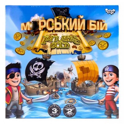 Настільна розважальна гра Морський бій. Pirates Gold укр G-MB-03U