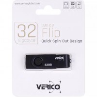 Флешка Verico USB 32Gb Flip Black 1UDOV-R0BK33-NN 040194/606076