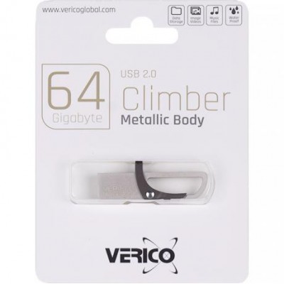 Флешка Verico USB 64Gb Climber Gray 1UDOV-RFGY63-NN 603211