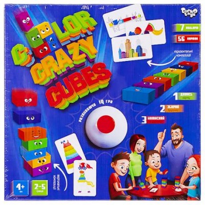 Развивающая игра "Color Crazy Cubes" укр. CCC-02-01U