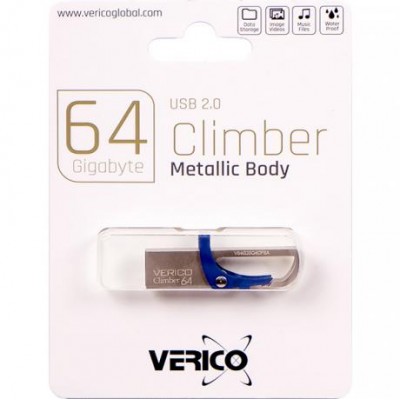 Флешка Verico USB 64Gb Climber Blue 1UDOV-RFBE63-NN 603228