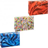 Пакет кольоровий гігант МІКС горизонтальний 32х46х15см 6026 Пакет кольоровий гігант МІКС горизонтальний 32х46х15см 6026