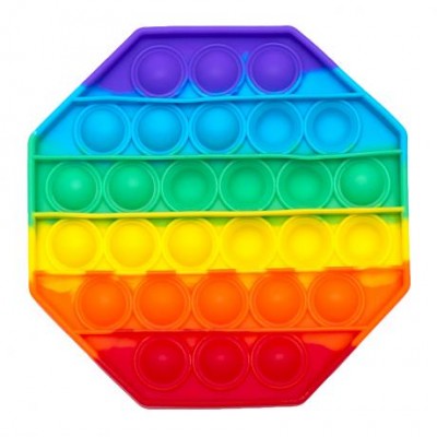 Игрушка антистресс Pop It - 2 "Радужный многоугольник"