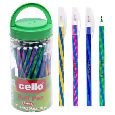 Ручка масляная Cello CL678 PVC синяя