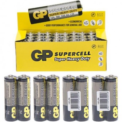 Батарейка GP  SUPERCELL  15PL-S2  сольова  R6, AA GP-030956