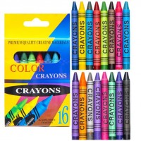 Воскові олівці 16 кольорів CRAYONS 2016A