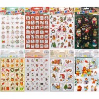 Набір наклейок Новорічних А5 2л. НС-А5-11 14,8*20,5см