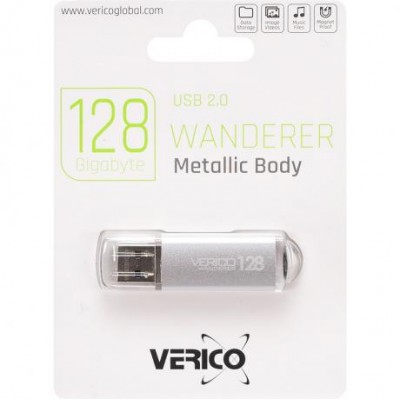 Флешка Verico USB 128Gb Wanderer Silver 600814