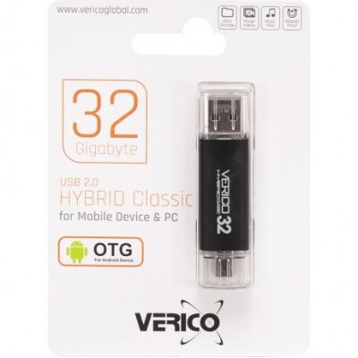 Флешка Verico USB 32Gb Hybrid CLASSIC 601910