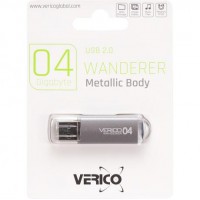 Флешка Verico USB 4Gb Wanderer Gray 600500