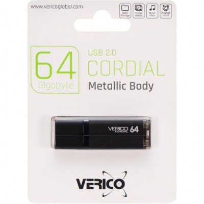 Флешка Verico USB 64Gb Cordial Black 601392