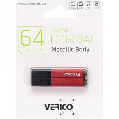 Флешка Verico USB 64Gb Cordial Red 601422