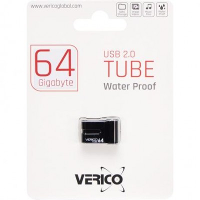 Флешка Verico USB 64Gb Tube Black 602351/31258