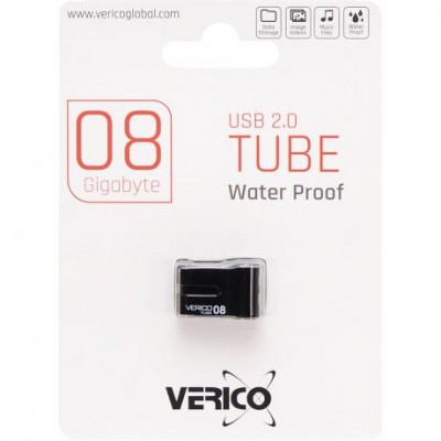 Флешка Verico USB 8Gb Tube Black 602290