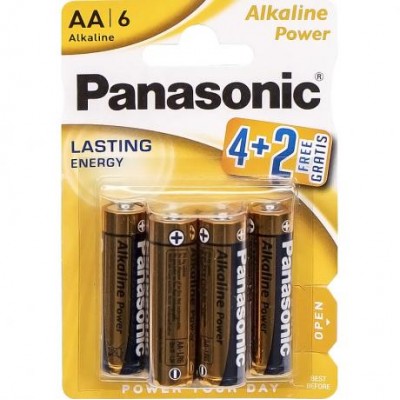 Батарейка Panasonic AA LR6 по 6шт Alkaline Power