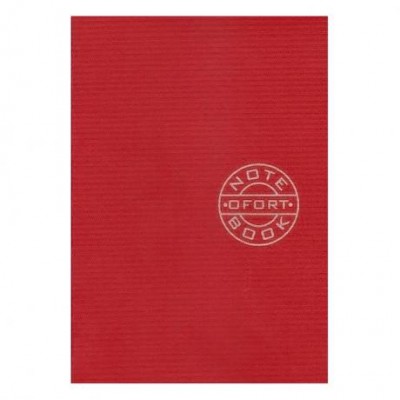 Книга записная А6 "Графика" 36л., чистое письмо, скоба Красная ЗК6836