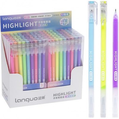Набір ручок гелевих 9 кольорівнеон LG-K0225