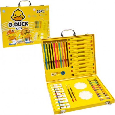 Художній набір для малювання 68 предметів G.Duck у дерев'яному кейсі.