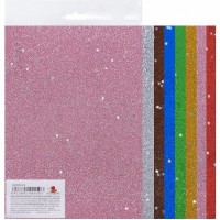 Набір кольорового паперу А4 з глітером та зірочками 8 кольорів GLP250-S-8/044503 Набір кольорового паперу А4 з глітером та зірочками 8 кольорів GLP250-S-8/044503