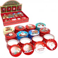 Свічка ароматизована у залізній баночці Новий Рік 8682 Свічка ароматизована у залізній баночці Новий Рік 8682