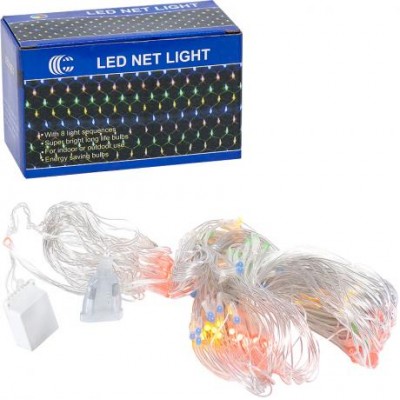 Гирлянда электрическая сетка 2*2 метра 144L цветная LED D-2