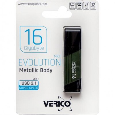 Флешка Verico USB 16Gb MKII Olive Green USB 3.1 603754