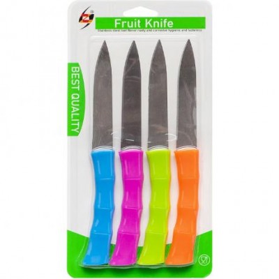 Набор кухонных ножей 4шт на блистере ZL6-6