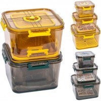 Набор пищевых контейнеров 3шт 915-8005-3 пластик