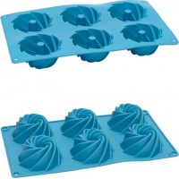 Форма силіконова 6шт на планшеті 28*17*3см FY-0809 Форма силіконова 6шт на планшеті 28*17*3см FY-0809