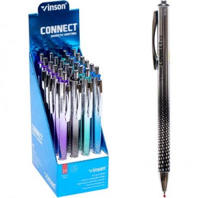 Ручка масляна VINSON синя  K8 автоматична
