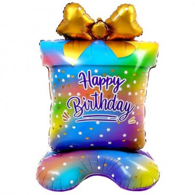 Кулька фольгована підлогова Happy Birthday 130*70 см FL-002