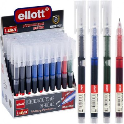 Ручка гелева Ellott ET-668-50 вітрина, мікс 4 кольори