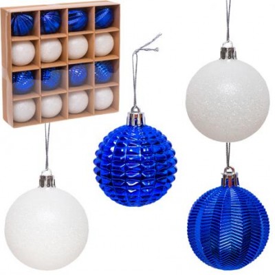 Набір куль 16шт D6см Синій/Білий  6279-7D