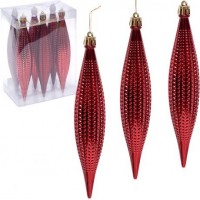 Набір-прикраса Бурульки Рубін 6 шт 6279-3 D 17*3,5см