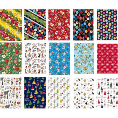 Папір пакувальний НОВОРІЧНА для подарунків 90х64 см GWP2024-6 Папір пакувальний НОВОРІЧНА для подарунків 90х64 см GWP2024-6