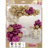 Набір повітряних куль 82шт для створення фотозони - арки HY-04322