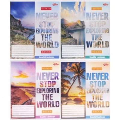 Зошит кольоровий 48 аркушів, клітинка 3735