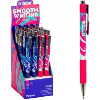 Ручка масляна VINSON синя 207 автоматична Ручка масляна VINSON синя 207 автоматична