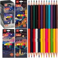 Олівець двосторонній 12шт/24 кольори Luva Cello 6003-24