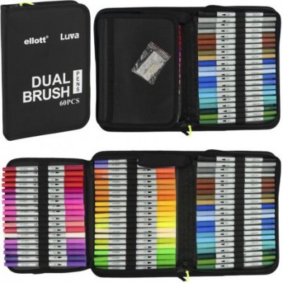 Художні двосторонні маркери  Dual Brush CD001-60 штук Cello