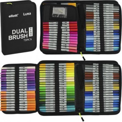 Художні двосторонні маркери  Dual Brush CD001-72 штук Cello