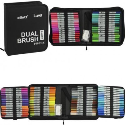 Художні двосторонні маркери  Dual Brush CD001-100 штук Cello