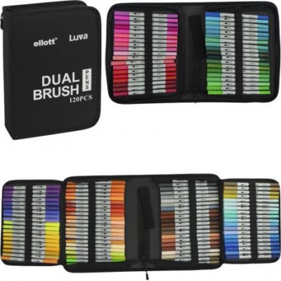 Художні двосторонні маркери  Dual Brush CD001-120 штук Cello