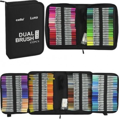 Художні двосторонні маркери  Dual Brush CD001-132 штук Cello