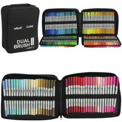 Художні двосторонні маркери  Dual Brush 168 штук Cello