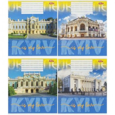 Зошит кольоровий 36 аркушів, клітинка 3756