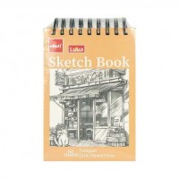 Альбом для ескізів А6 60аркушів, 160 г/м² Sketch Book CLBZ-006-32K верхня спіраль