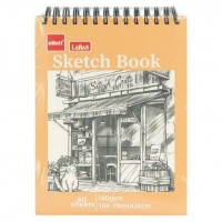 Альбом для ескізів А5 60аркушів, 160 г/м² Sketch Book CLBZ-006-16K верхня спіраль